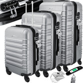 Kofferset - 3 delig - Trolley - Reiskofferset - Grijs - KESSER®